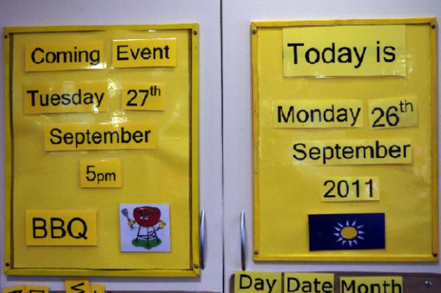Signage boards for daily reminders